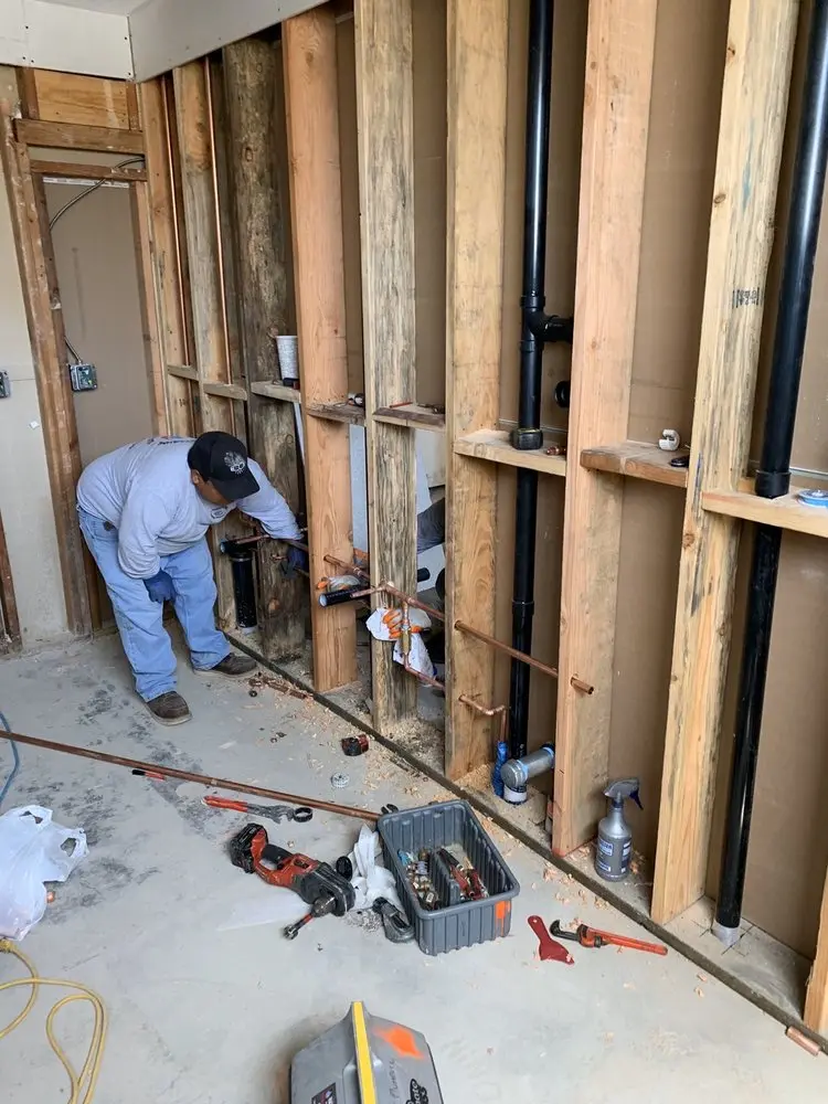 Commercial rough-in plumbing for Water Heater Replacement in Wilna